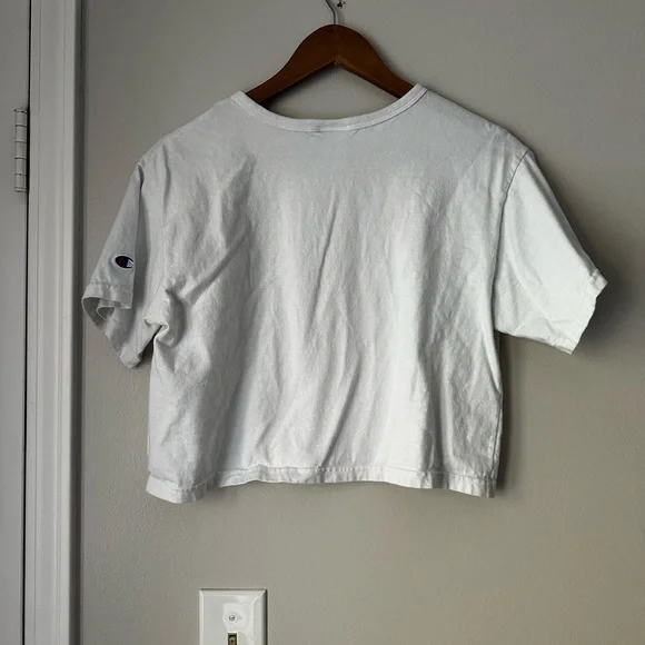 Champion Women's Short Sleeve White Tee - Picture 5 of 6